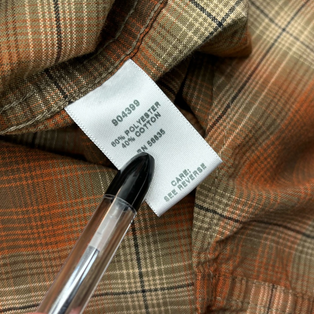 Cabela's Soft Pacific Trail plaid button down, mens medium - Picture 6 of 10